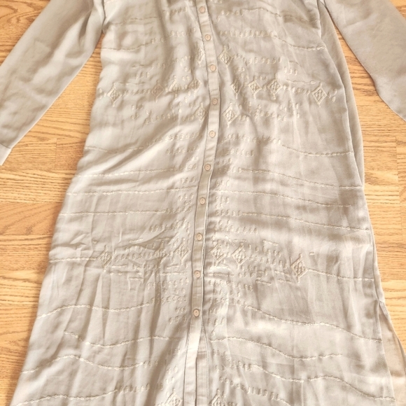 NWT Soft Surroundings Maxi Dress in Grey, Size PM - Picture 2 of 10